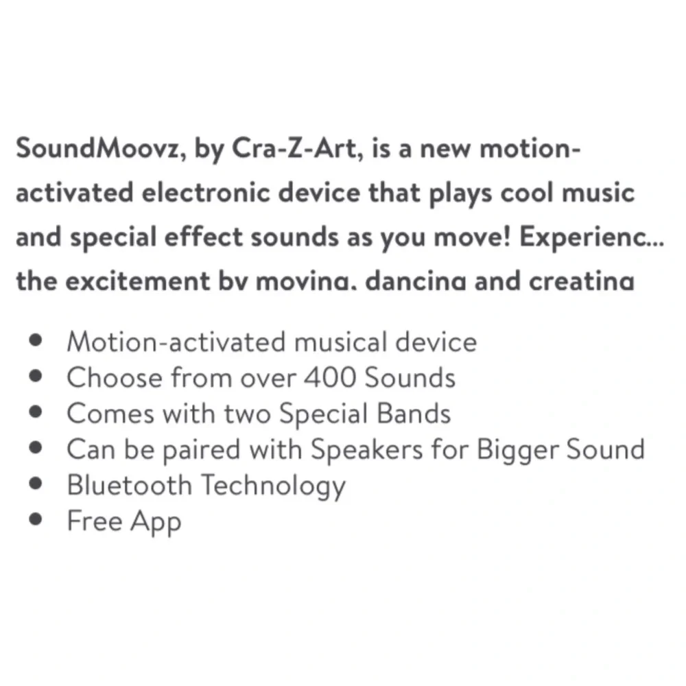 SoundMoovz Motion Activated Musical Bands